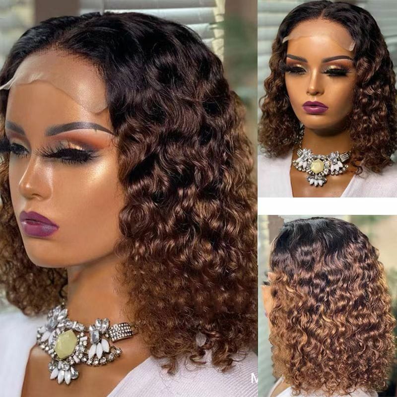Deep Wave/ Water Wave Curly Bob Wig