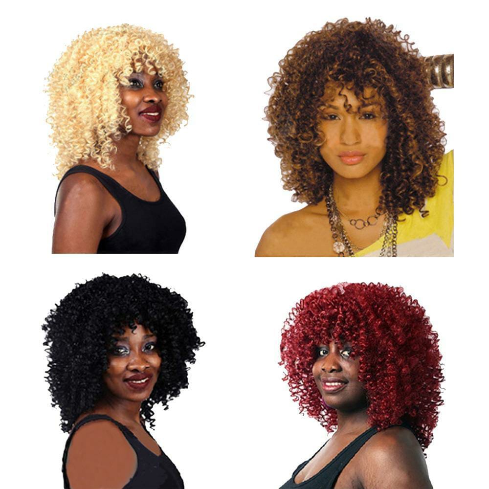 613 ብሎንድ አፍሮ ዊግ / ትልቅ ኪንኪ ከርሊ አፍሮ ዊግ