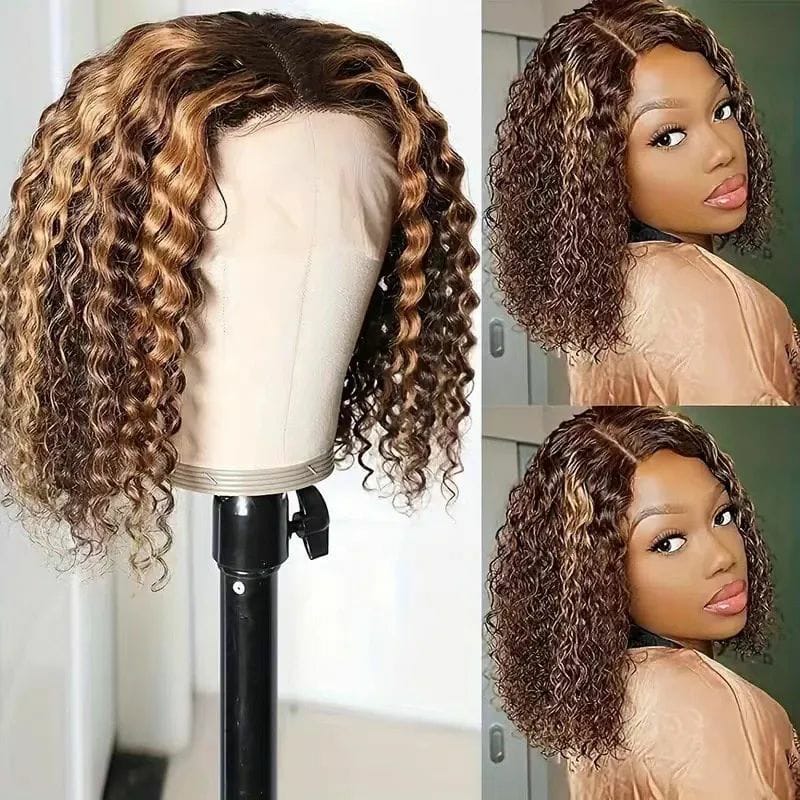 Deep Wave/ Water Wave Curly Bob Wig